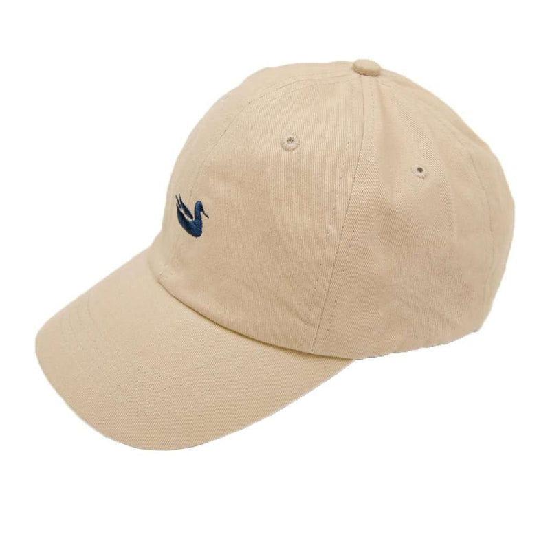 Signature Hat in Tan with Navy Duck by Southern Marsh - Country Club Prep
