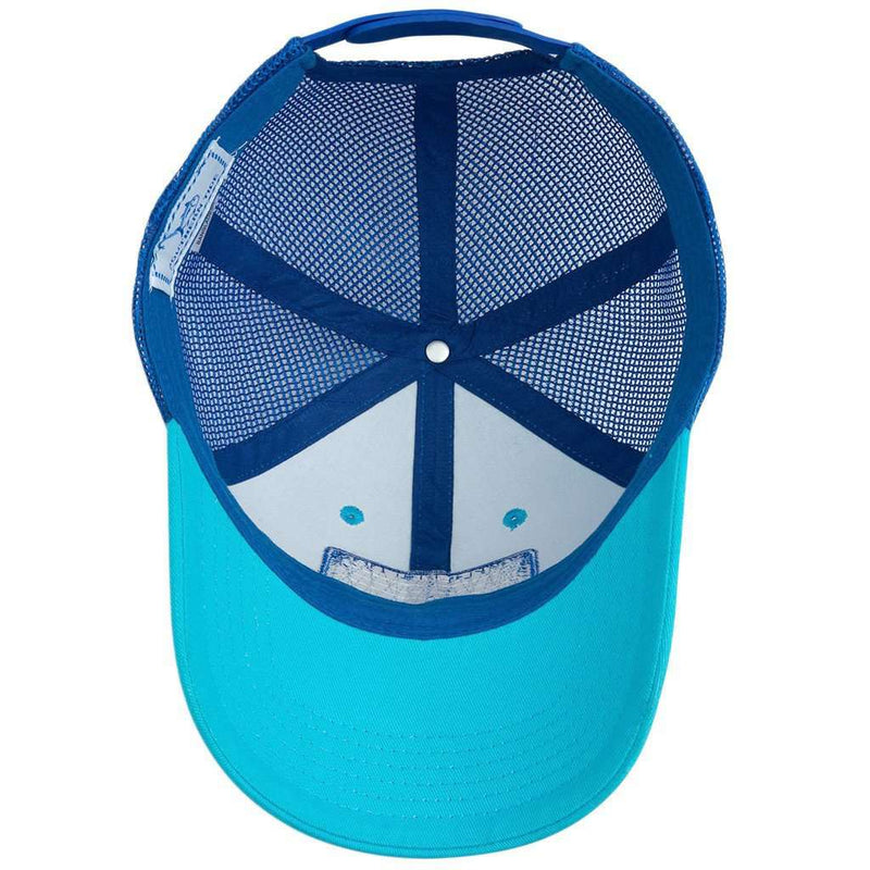 Signature Patch Trucker Hat in Scuba Blue by Southern Tide - Country Club Prep