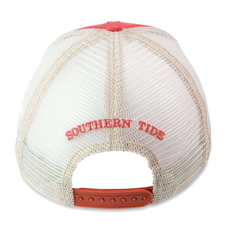 Skipjack Fly Patch Trucker Hat in Charleston Red by Southern Tide - Country Club Prep