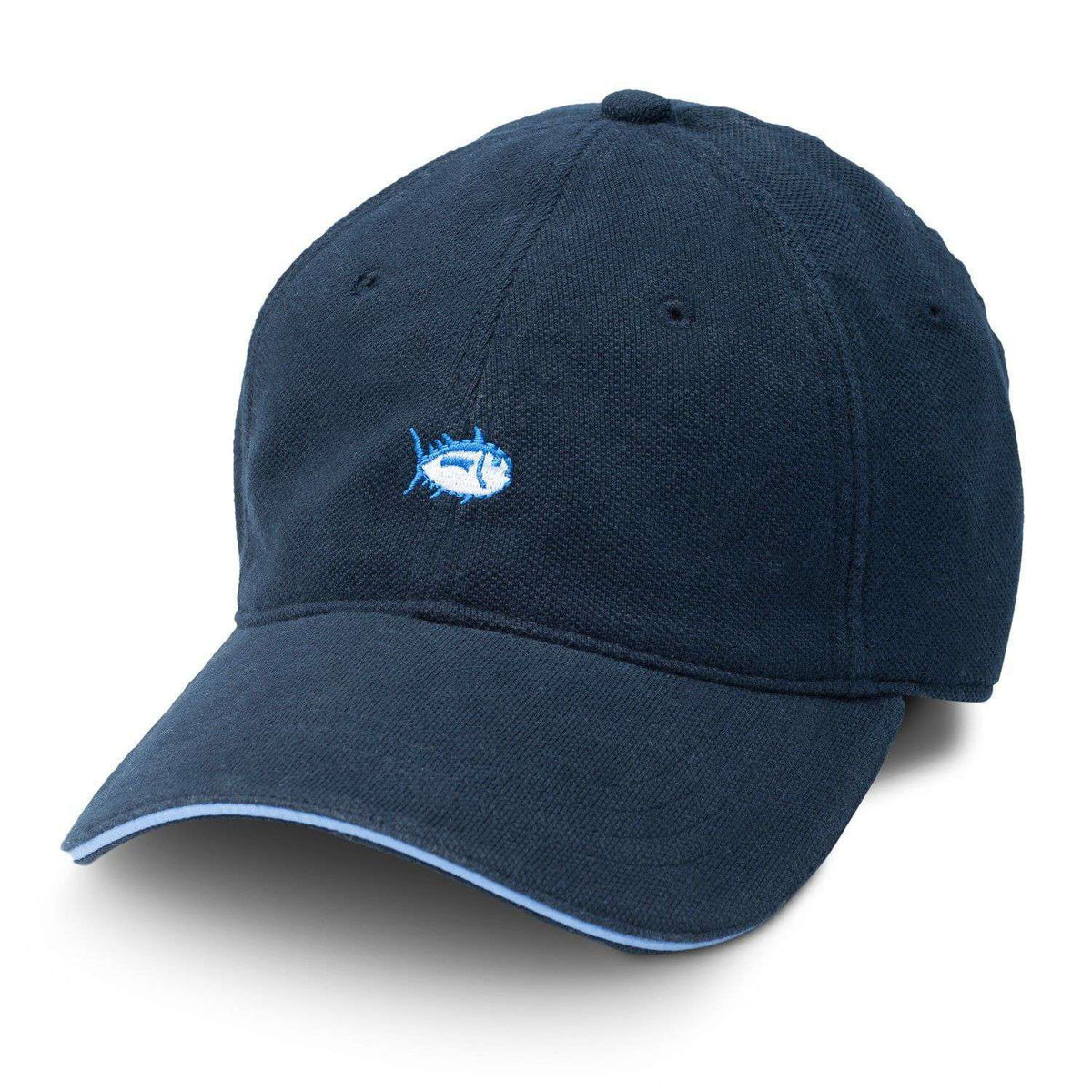 Skipjack Pique Fitted Hat in Navy by Southern Tide - Country Club Prep