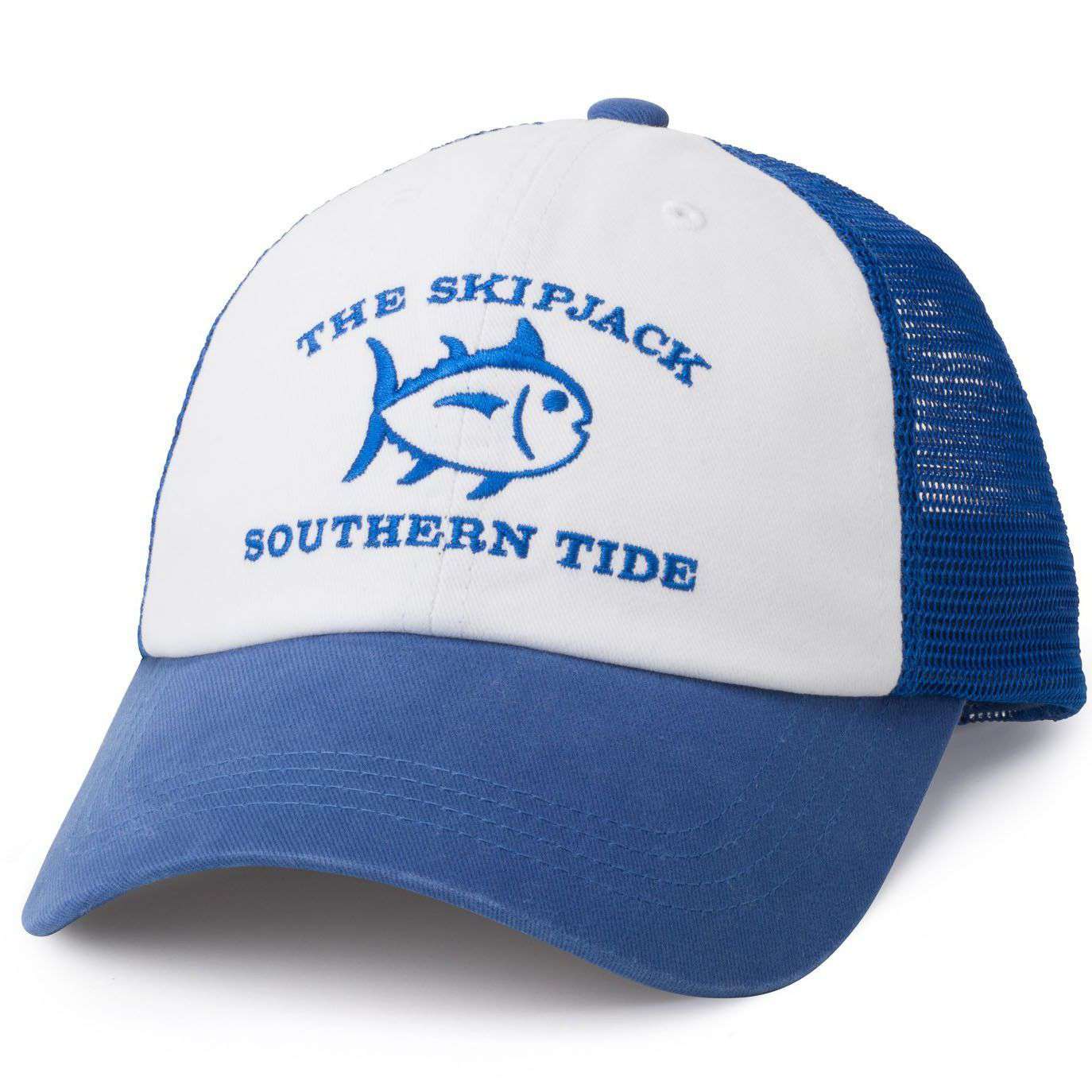 Skipjack Trucker Hat in Royal Blue by Southern Tide - Country Club Prep