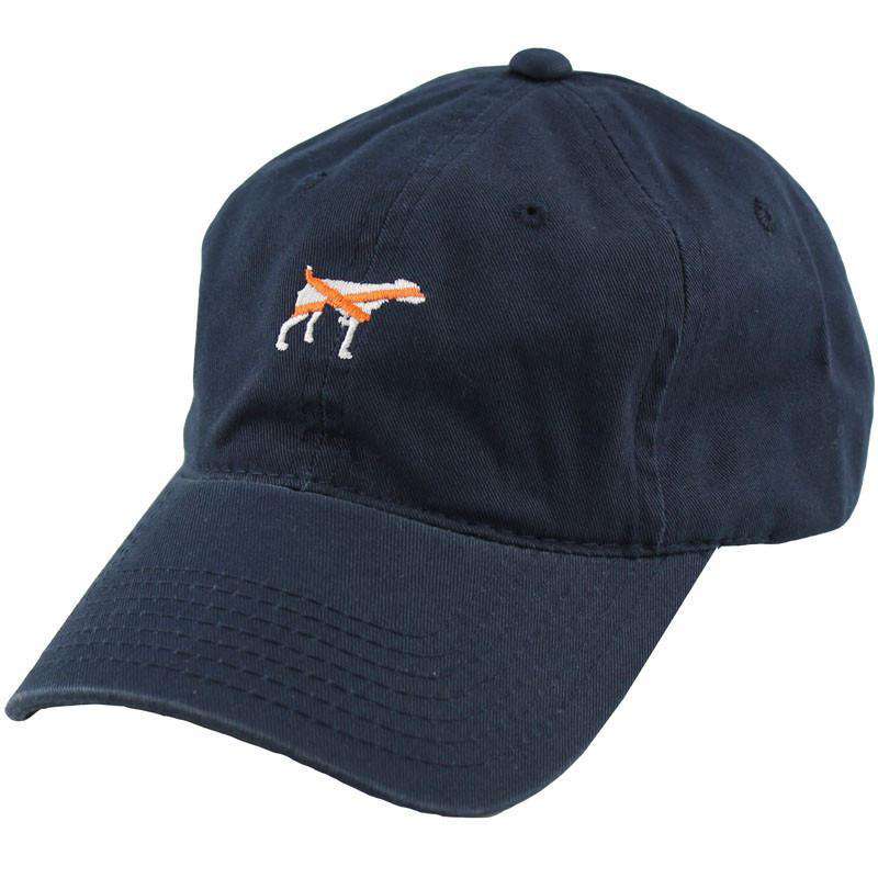 SPC Hat in Navy/Orange Alabama State Lines by Southern Point - Country Club Prep