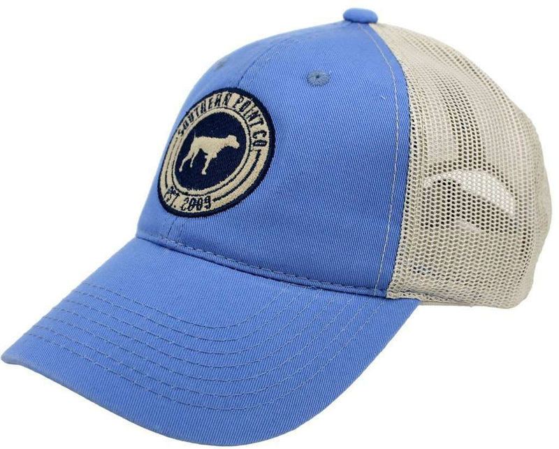 SPC Trucker Hat in Ocean Blue by Southern Point Co. - Country Club Prep