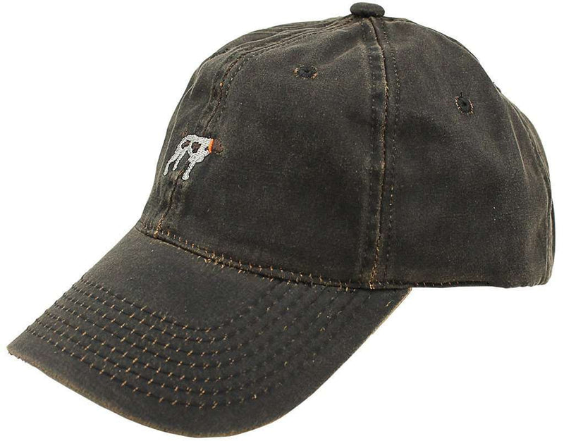 SPC Washed Leather Hat in Dark Brown by Southern Point Co. - Country Club Prep