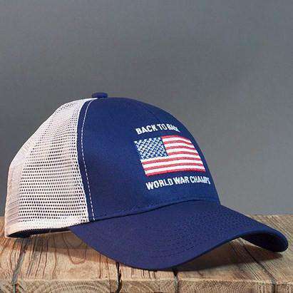 Stitch Back to Back World War Champs Mesh Hat in Navy by Rowdy Gentleman - Country Club Prep
