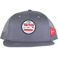 Tag Trucker Hat in Charcoal by AFTCO - Country Club Prep