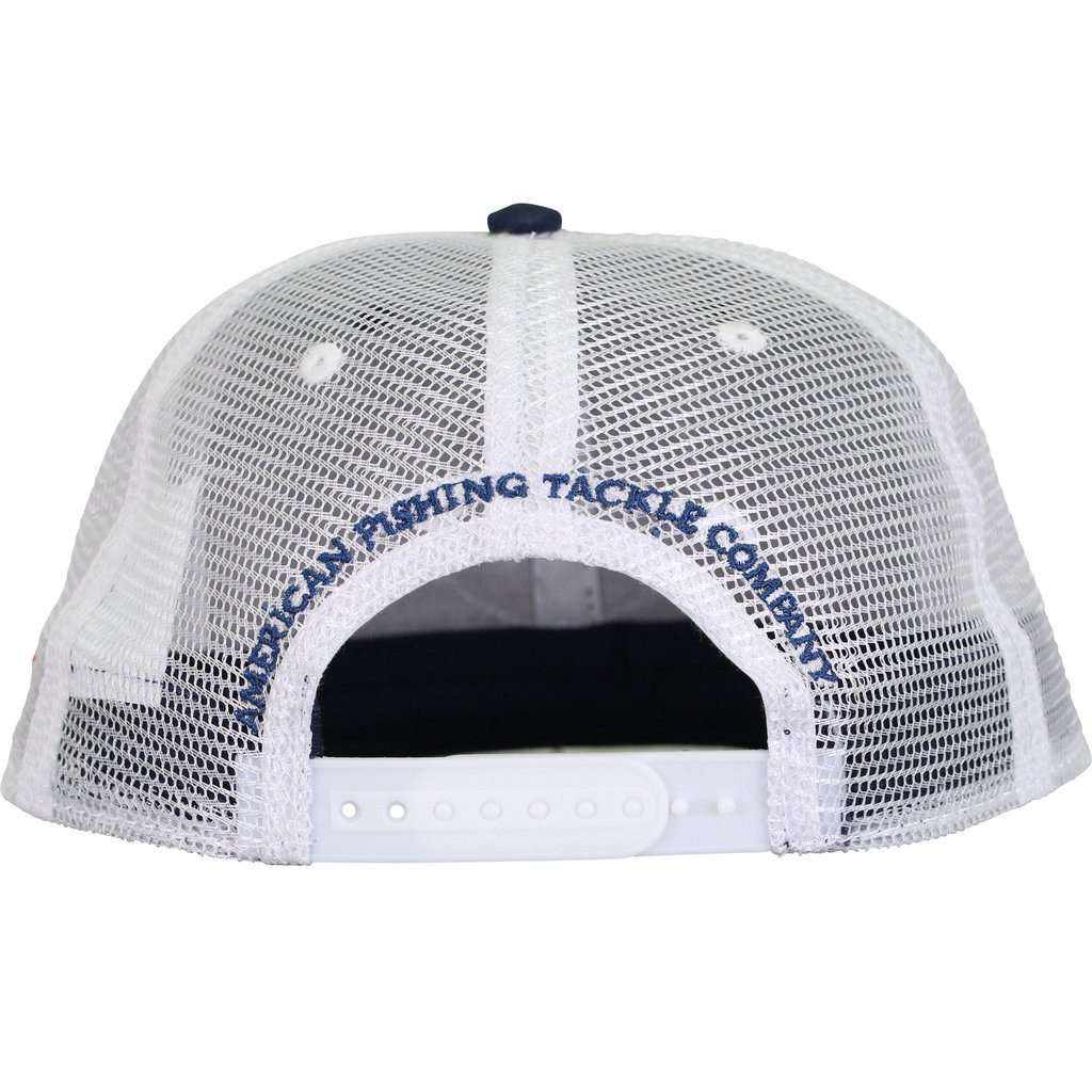 Tag Trucker Hat in Navy by AFTCO - Country Club Prep