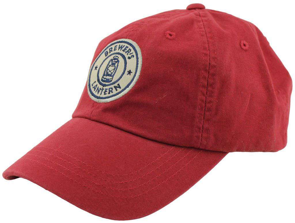 Tartan Logo Cap in Red Brick by Brewer's Lantern - Country Club Prep