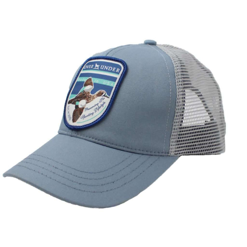 Teal Patch Mesh Back Hat by Over Under Clothing - Country Club Prep