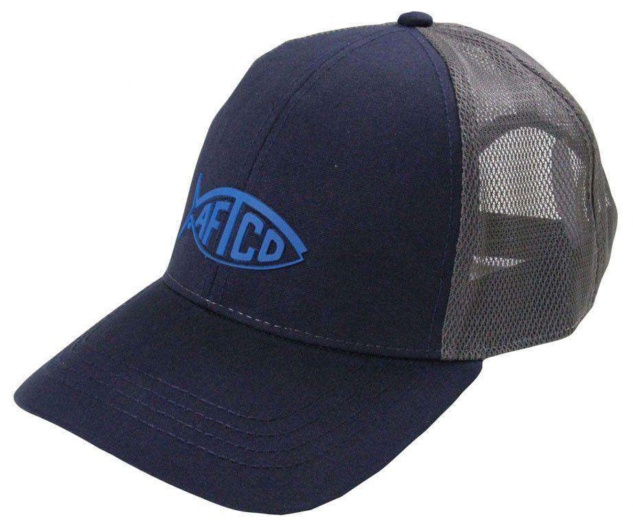 Tech Cooler Fishing Hat in Navy by AFTCO - Country Club Prep
