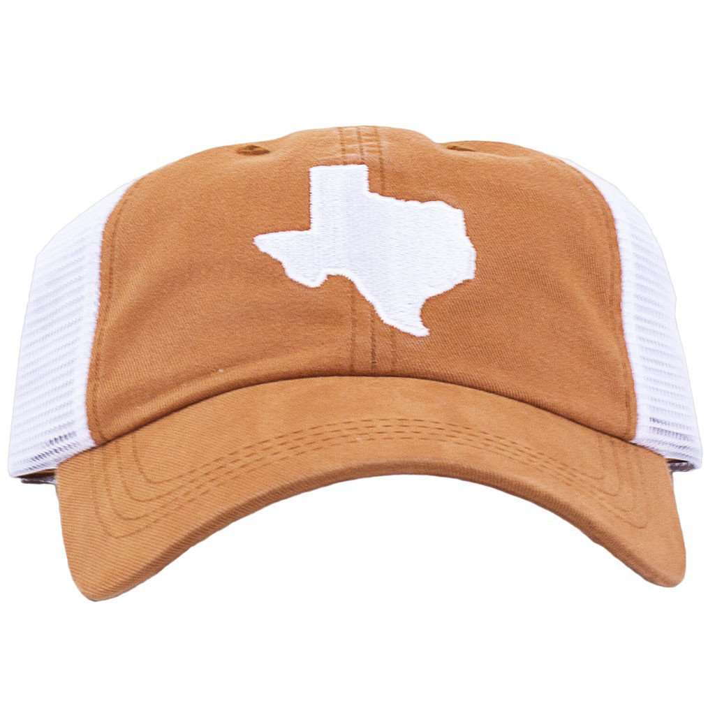 Texas Austin Gameday Trucker Hat in Burnt Orange by State Traditions - Country Club Prep