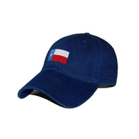 Texas Flag Needlepoint Hat in Navy by Smathers & Branson - Country Club Prep