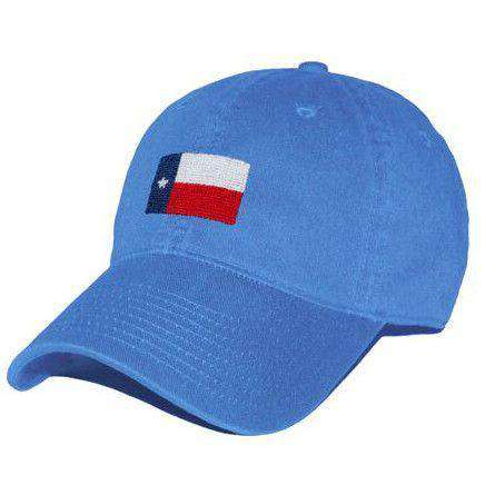 Texas Flag Needlepoint Hat in Royal Blue by Smathers & Branson - Country Club Prep