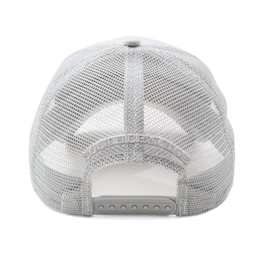 Texas Skipjack State Trucker Hat in Grey by Southern Tide - Country Club Prep