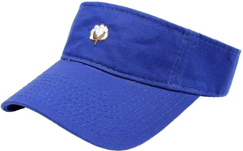 The Boll Visor in Blue by Cotton Brothers - Country Club Prep