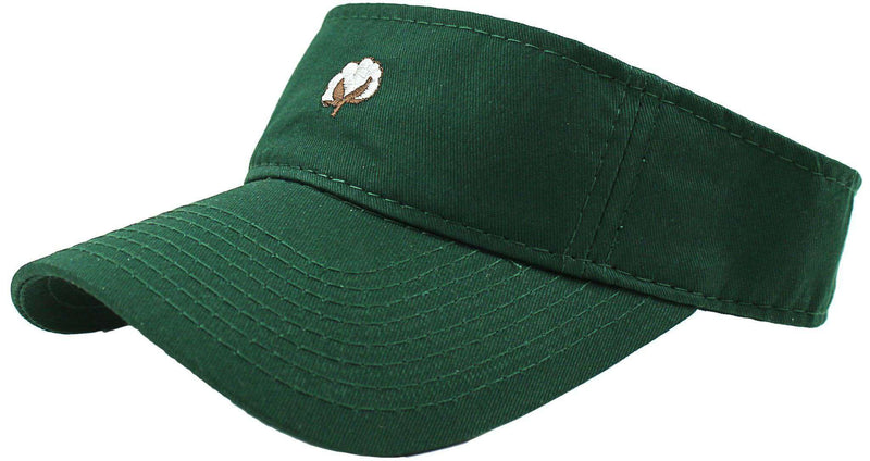 The Boll Visor in Hunter Green by Cotton Brothers - Country Club Prep