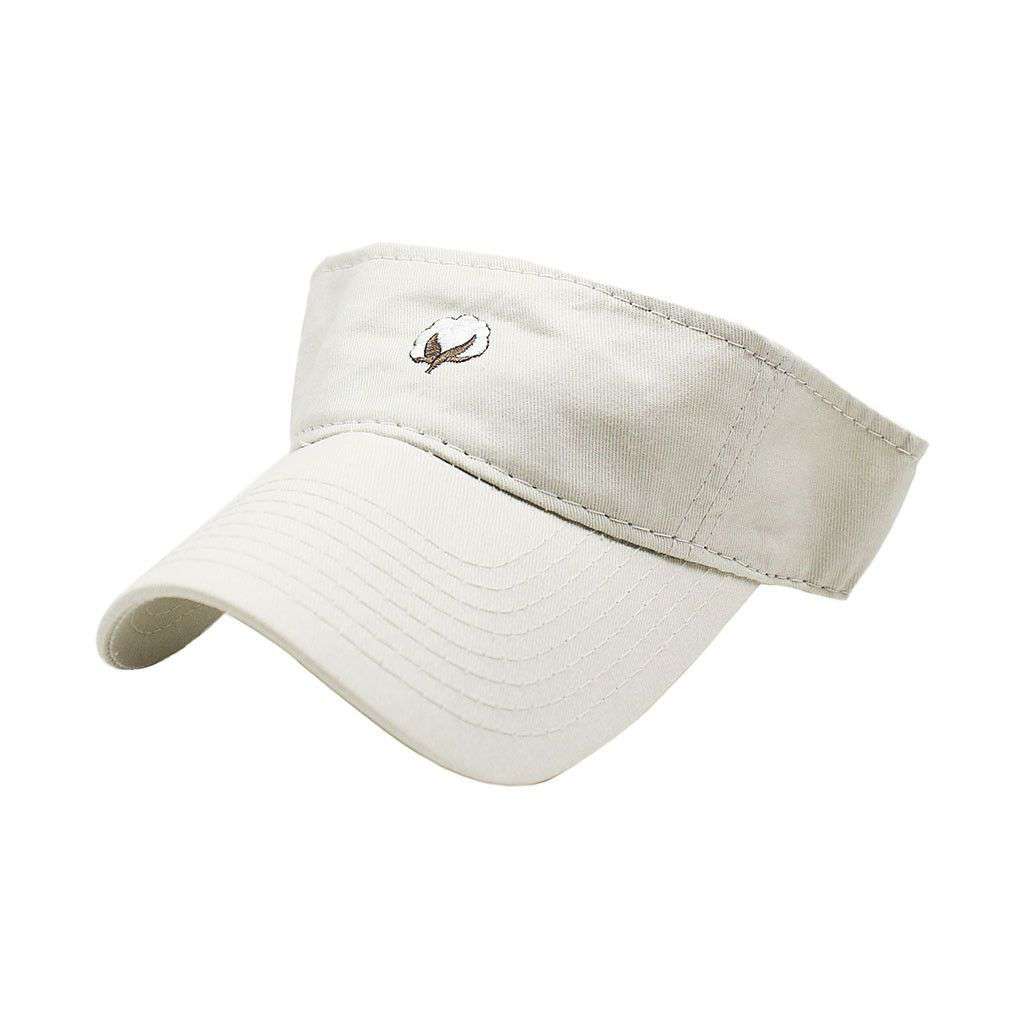 The Boll Visor in Stone by Cotton Brothers - Country Club Prep