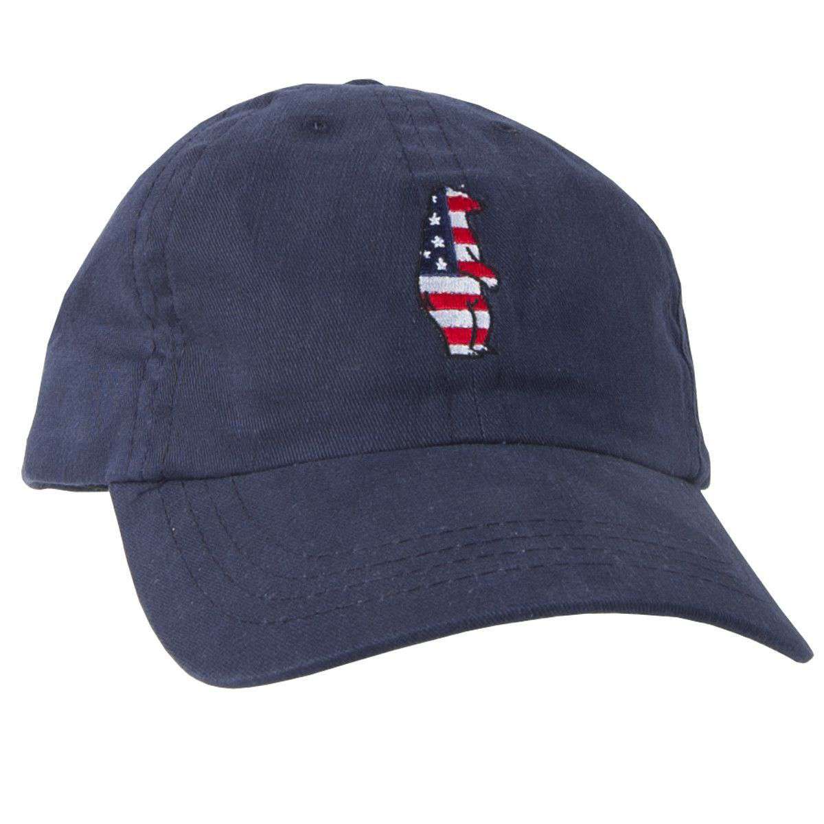 The Boss Bear Hat in Navy by Collared Greens - Country Club Prep