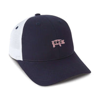 The Carolina BBQ Mesh Hat in Navy by Imperial Headwear - Country Club Prep