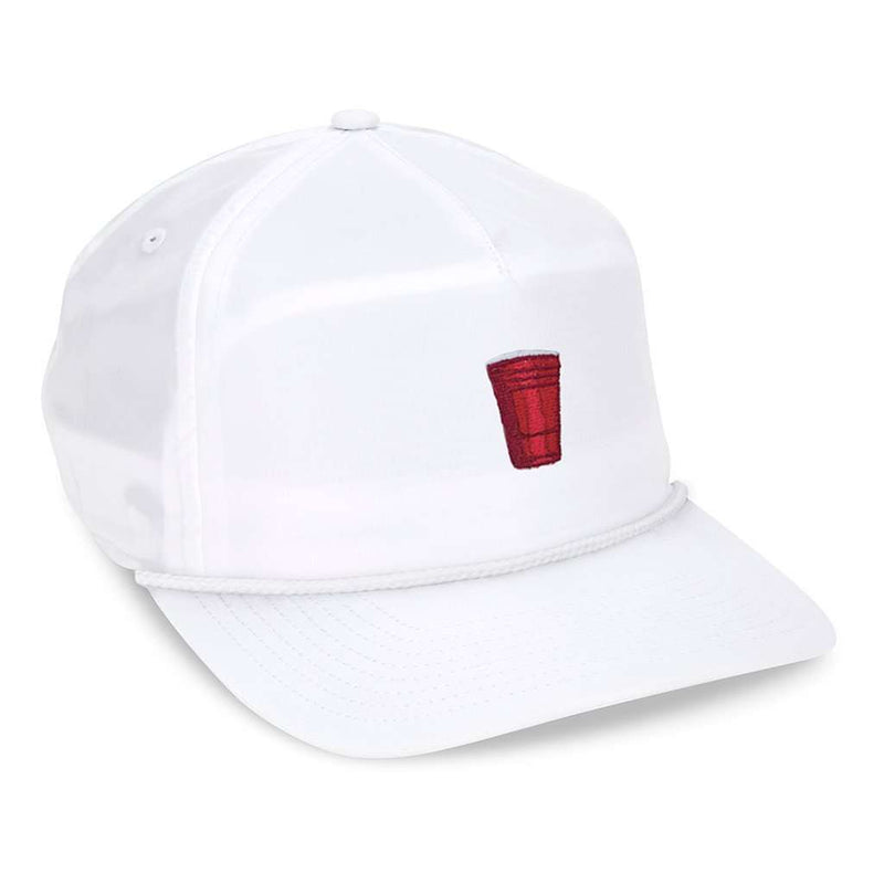 The Celebrity Shot Performance Rope Hat in White by Imperial Headwear - Country Club Prep