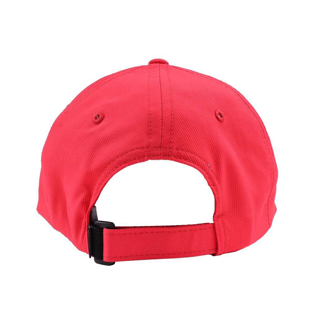 The Founders Patch Performance Hat in Red Pepper by Country Club Prep - Country Club Prep