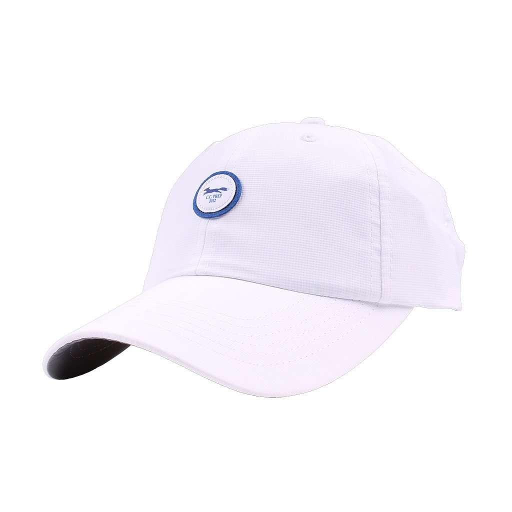 The Founders Patch Performance Hat in White by Imperial Headwear - Country Club Prep