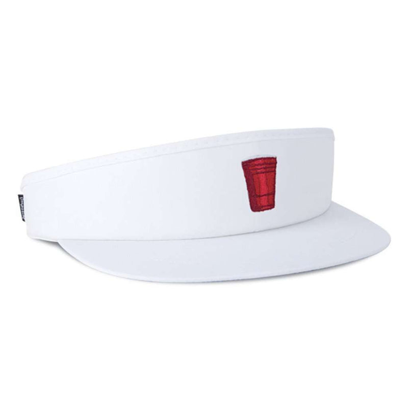 The House Rules Tour Visor in White by Imperial Headwear - Country Club Prep