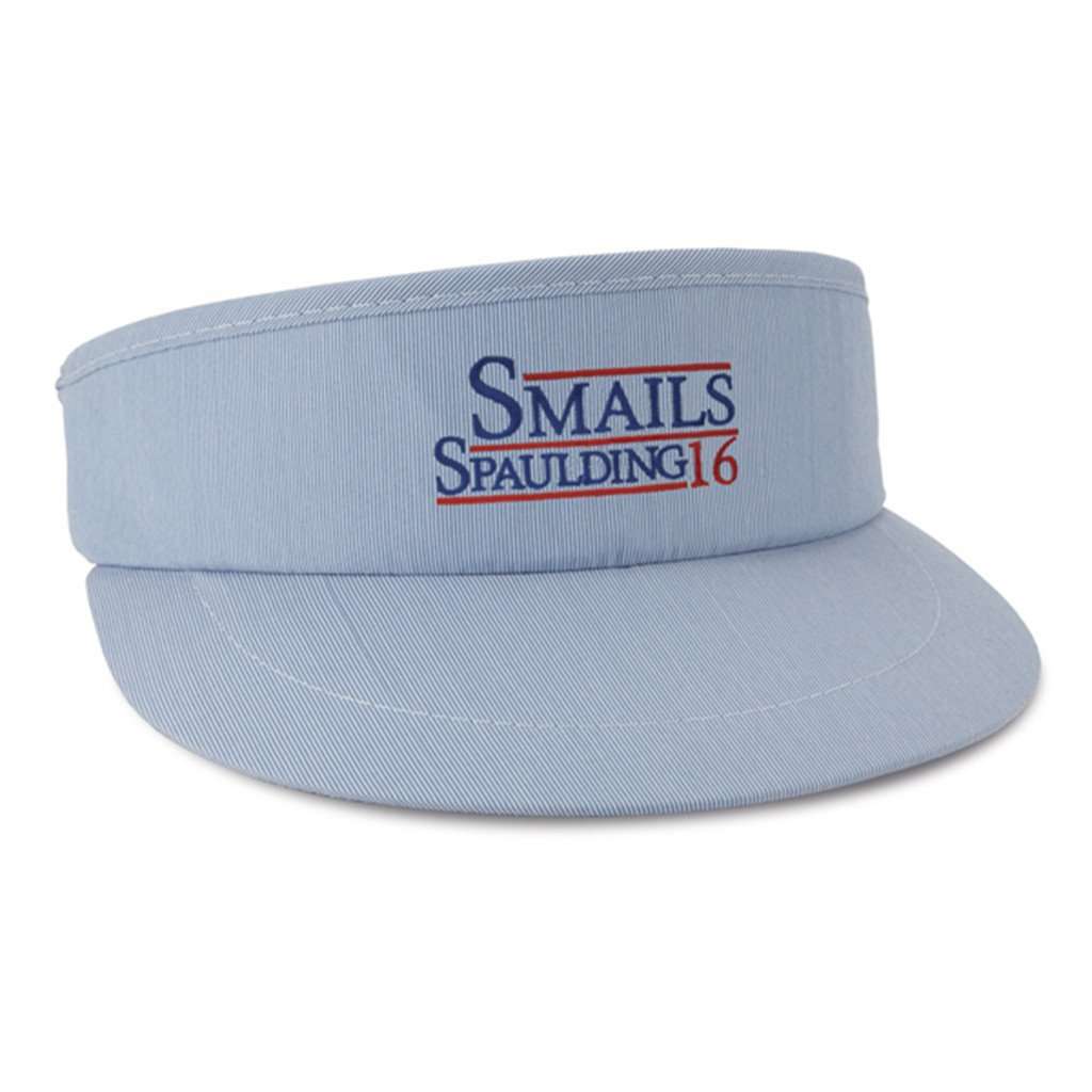The Judge Tour Visor in Blue Pincord by Imperial Headwear - Country Club Prep