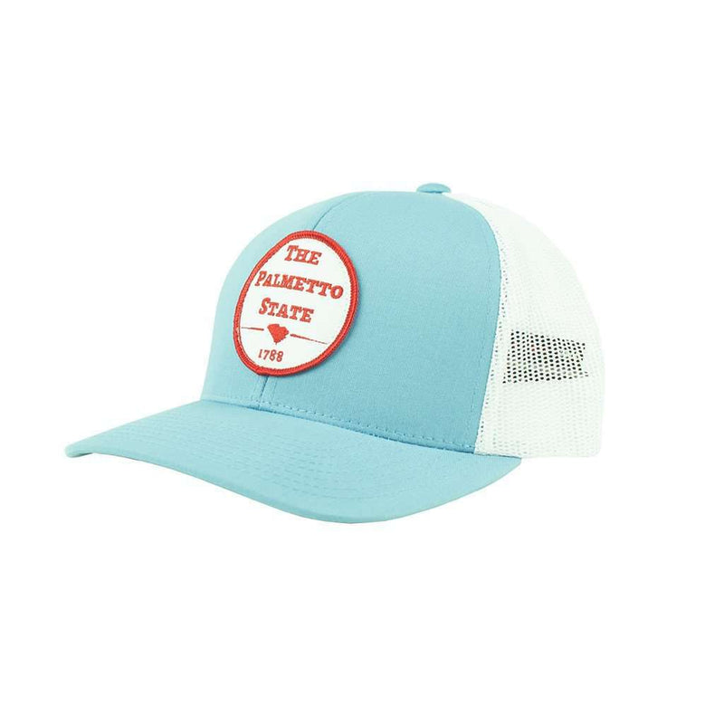 The Palmetto State Mesh Back Hat in Blue by Classic Carolinas - Country Club Prep