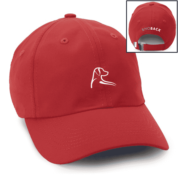 The Poly Performance Hat in Nantucket Red by Rhoback - Country Club Prep