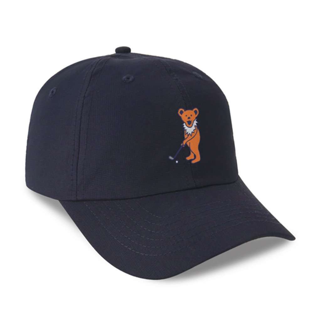 The Putting Bear Performance Hat in Navy by Imperial Headwear - Country Club Prep