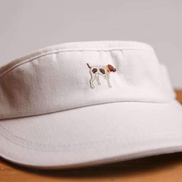 The SPC Tour Visor in White by Southern Point Co. - Country Club Prep