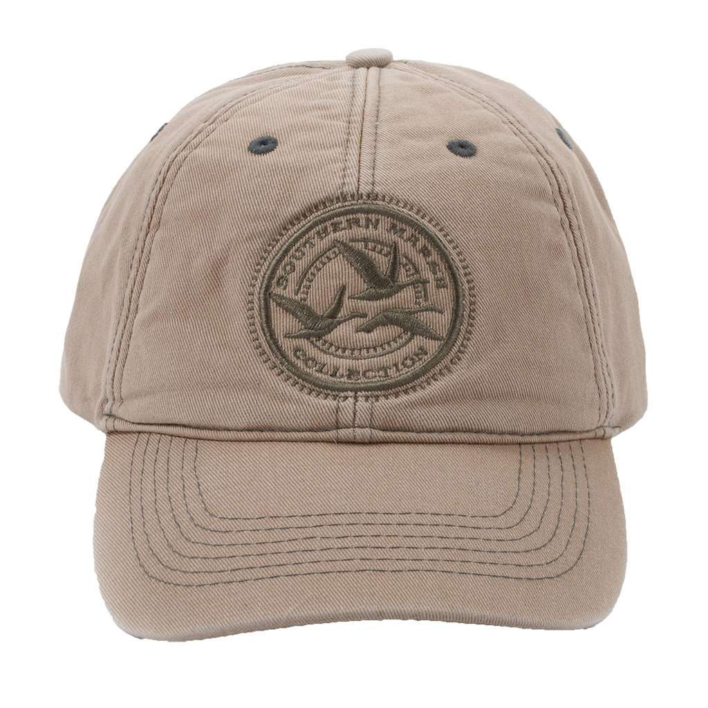 Thompson Twill Geese Hat in Khaki by Southern Marsh - Country Club Prep