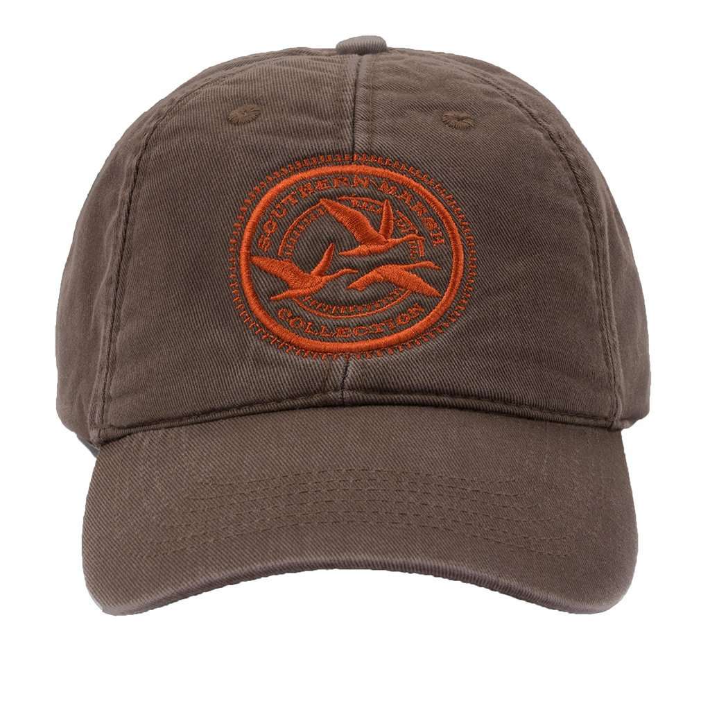 Thompson Twill Geese Hat in Stone Brown by Southern Marsh - Country Club Prep