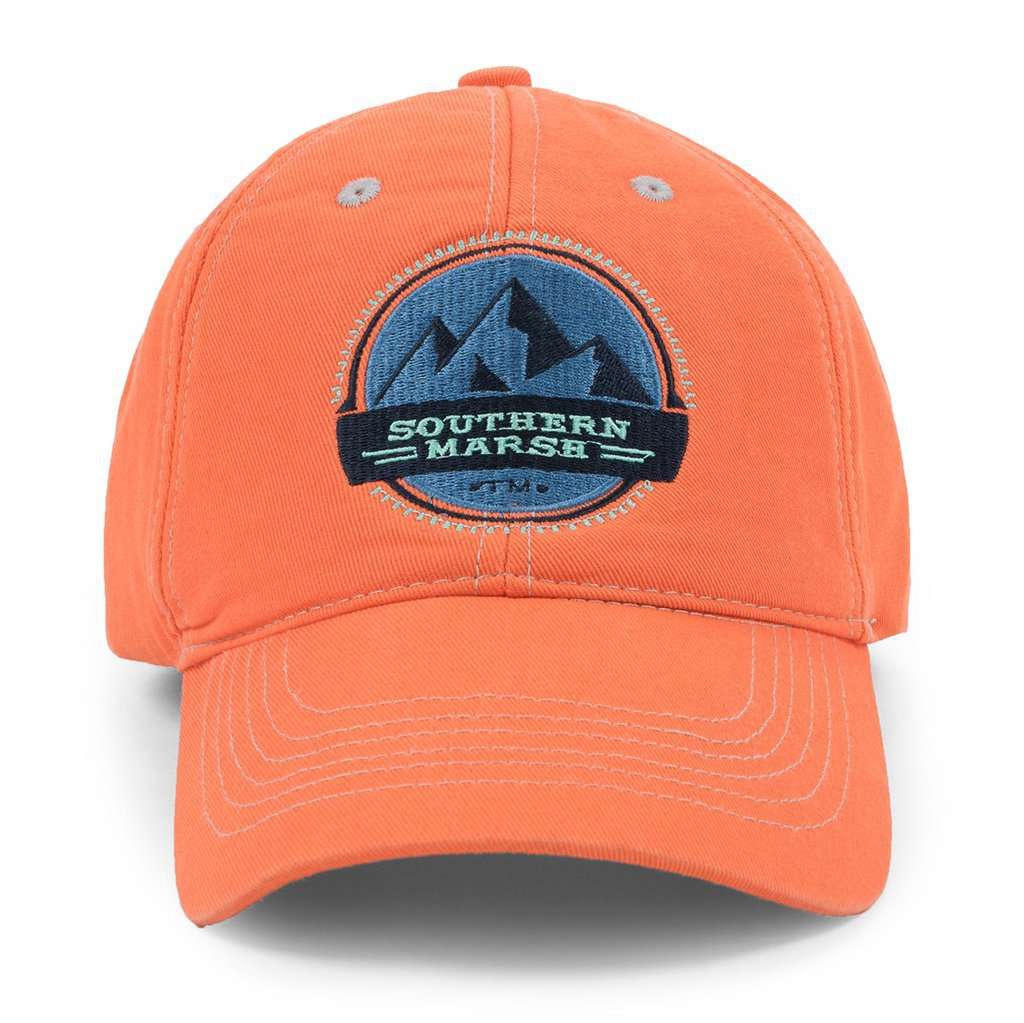 Thompson Twill Summit Hat in Coral by Southern Marsh - Country Club Prep