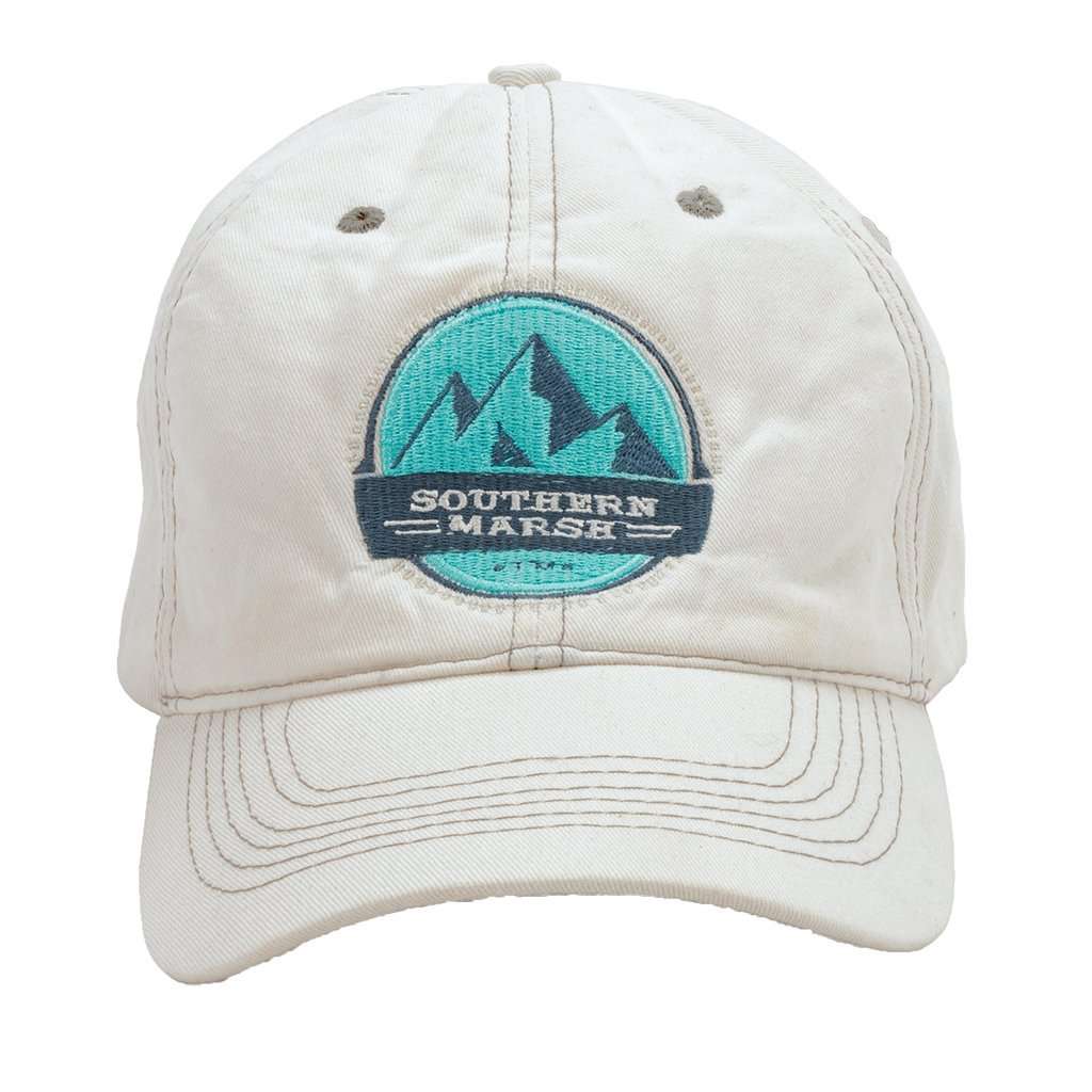 Thompson Twill Summit Hat in White by Southern Marsh - Country Club Prep
