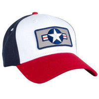 Top Flight All Twill Snapback Hat in Red, White and Blue by Rowdy Gentleman - Country Club Prep