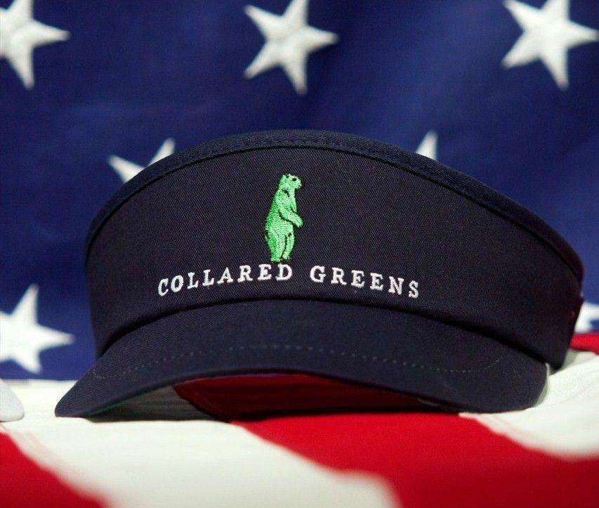 Tour Golf Visor in Navy by Collared Greens - Country Club Prep