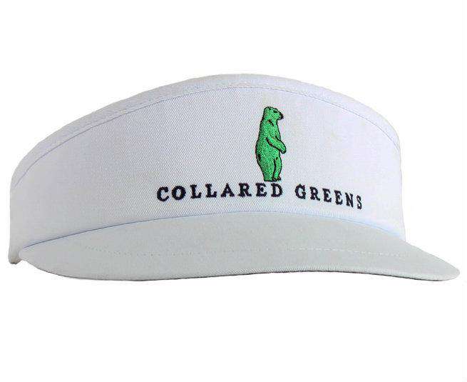 Tour Golf Visor in White by Collared Greens - Country Club Prep