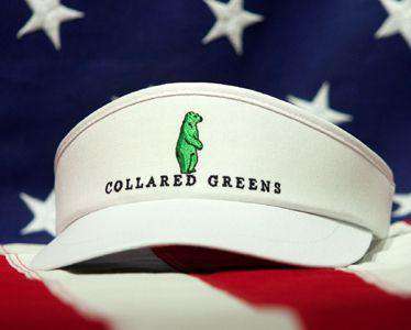 Tour Golf Visor in White by Collared Greens - Country Club Prep