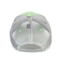 Trademark Badge Mesh Back Trucker Hat in Grasshopper and Steel by The Southern Shirt Co. - Country Club Prep