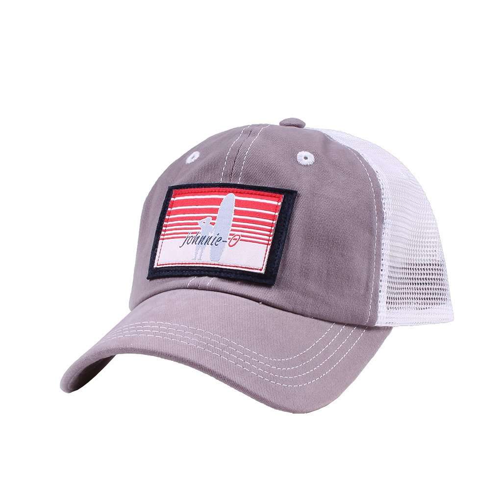 Truck Stop Mesh Back Hat in Pewter by Johnnie-O - Country Club Prep