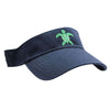 Turtle Needlepoint Visor in Navy by Smathers & Branson - Country Club Prep