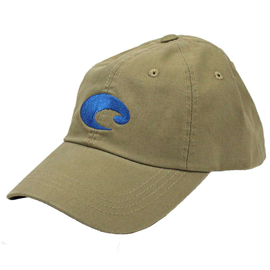 Twill Cap in Khaki by Costa Del Mar - Country Club Prep