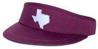 TX College Station Gameday Golf Visor in Maroon by State Traditions - Country Club Prep