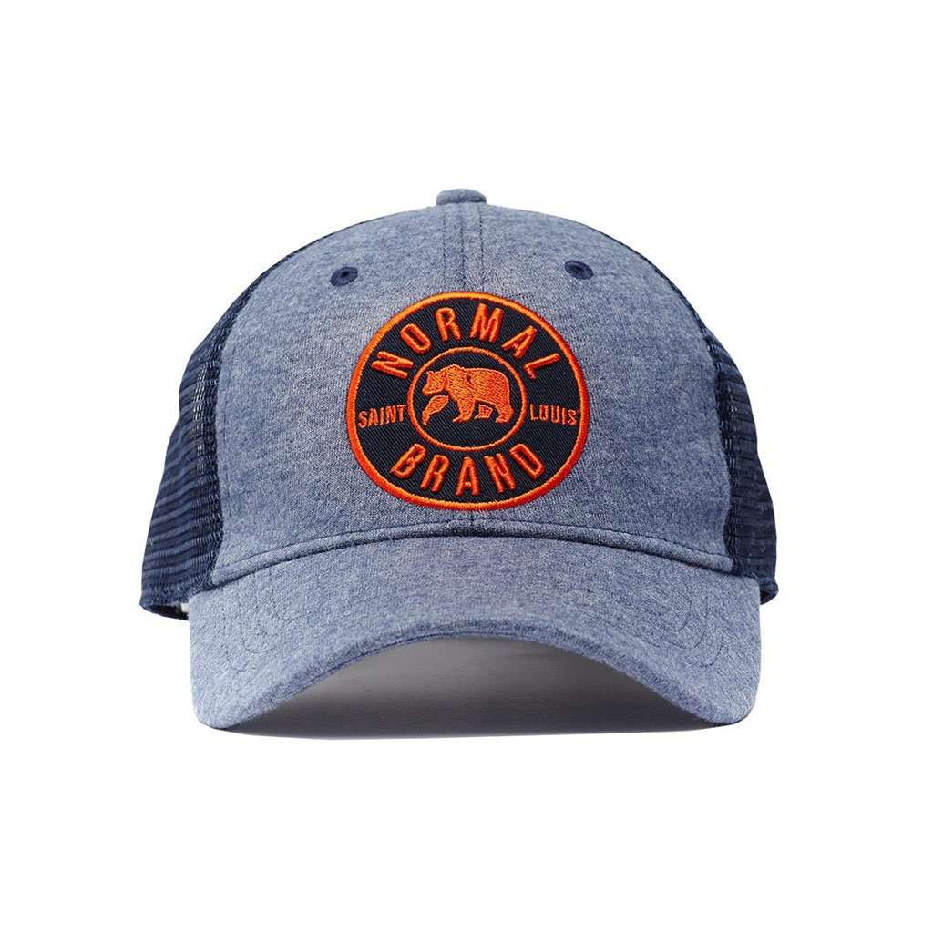 University Bear Cap in Heathered Navy by The Normal Brand - Country Club Prep
