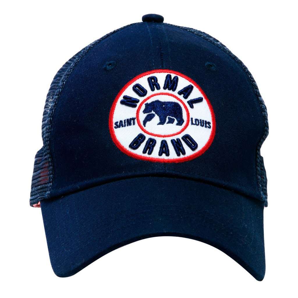 University Bear Cap in Navy by The Normal Brand - Country Club Prep