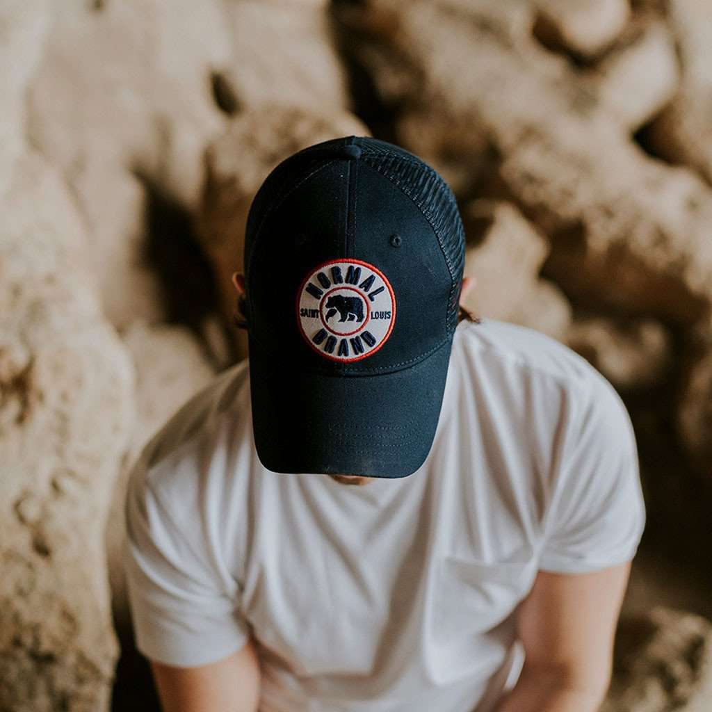 University Bear Cap in Navy by The Normal Brand - Country Club Prep