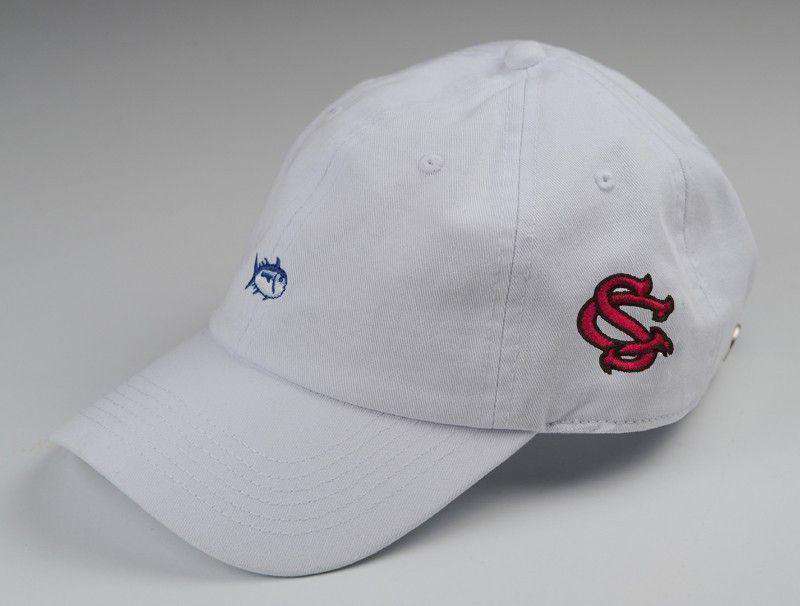 University of South Carolina Mini Skipjack Hat in White by Southern Tide - Country Club Prep