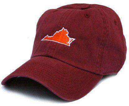 VA Blacksburg Gameday Hat in Maroon by State Traditions - Country Club Prep